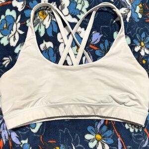 Lululemon white sports bra